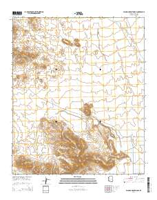 Palomas Mountains SE 2014 topographic map thumbnail