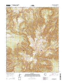 Pastora Peak 2014 topographic map thumbnail