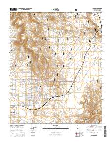 Paulden 2014 topographic map thumbnail