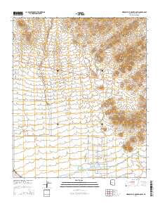 Hieroglyphic Mountains SW 2014 topographic map thumbnail