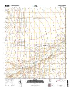 Huachuca City 2014 topographic map thumbnail