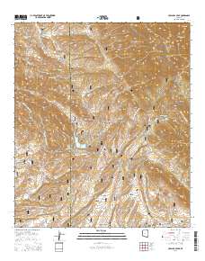 Huachuca Peak 2014 topographic map thumbnail