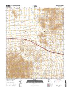 Hualapai Spring 2014 topographic map thumbnail
