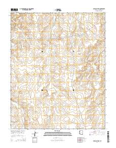 Hualapai Tank 2014 topographic map thumbnail