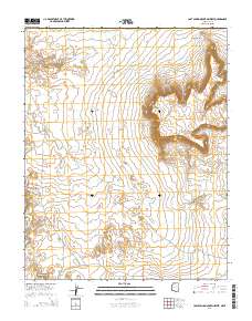 Lost Spring Mountain West 2014 topographic map thumbnail