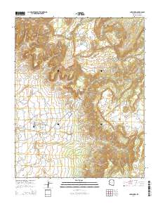 Lukachukai 2014 topographic map thumbnail