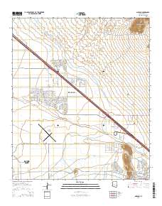 Marana 2014 topographic map thumbnail