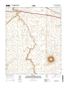 Meteor Crater 2014 topographic map thumbnail