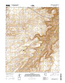 Milkweed Canyon NW 2014 topographic map thumbnail