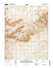 Milkweed Canyon SE 2014 topographic map thumbnail