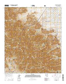 Miller Peak 2014 topographic map thumbnail