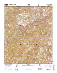 Mitchell Peak 2014 topographic map thumbnail