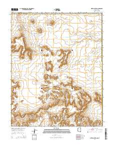 Mitten Buttes 2014 topographic map thumbnail