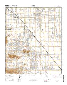 Sacaton NE 2014 topographic map thumbnail