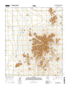 Saddle Mountain 2014 topographic map thumbnail