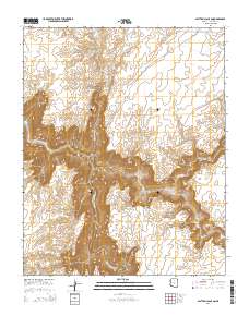Salt Trail Canyon 2014 topographic map thumbnail
