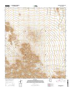 Samaniego Peak 2014 topographic map thumbnail