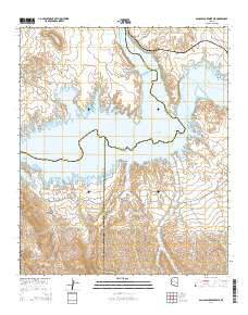 San Carlos Reservoir 2014 topographic map thumbnail