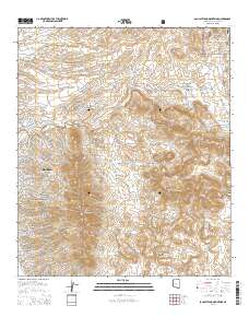 San Cayetano Mountains 2014 topographic map thumbnail