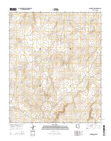 Saunders Draw 2014 topographic map thumbnail
