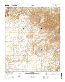 Sawbuck Mountain 2014 topographic map thumbnail