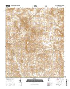 Sevenmile Mountains 2014 topographic map thumbnail