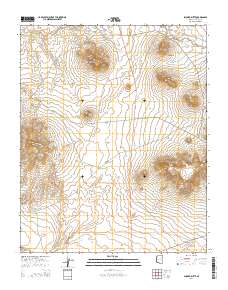 Shonto Butte 2014 topographic map thumbnail