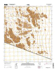 Sierra Arida 2014 topographic map thumbnail