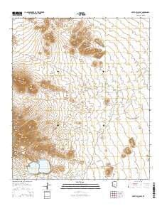 Silver Bell East 2014 topographic map thumbnail