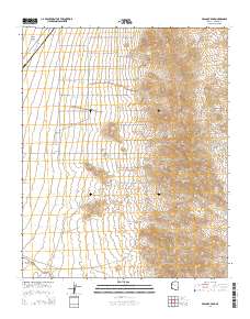 Peacock Peak 2014 topographic map thumbnail