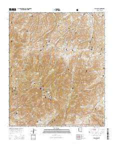 Pinal Peak 2014 topographic map thumbnail