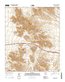 Plomosa Pass 2014 topographic map thumbnail