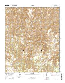 Popcorn Canyon 2014 topographic map thumbnail