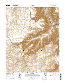 Quartermaster Canyon 2014 topographic map thumbnail