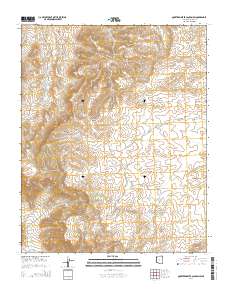 Quartermaster Canyon SW 2014 topographic map thumbnail