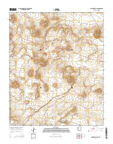 Springerville NW 2014 topographic map thumbnail