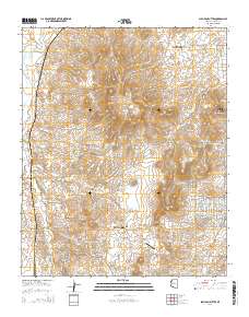 Sullivan Buttes 2014 topographic map thumbnail