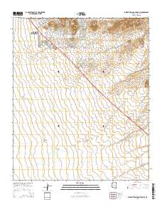 Superstition Mountains SW 2014 topographic map thumbnail