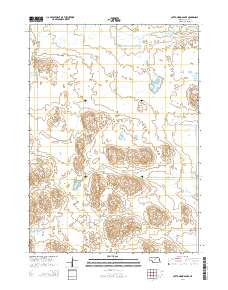 Cottonwood Lake 2014 topographic map thumbnail