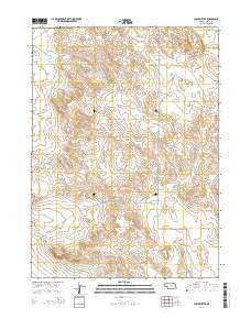 Chalk Buttes 2014 topographic map thumbnail