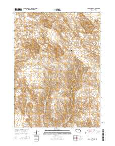 Chalk Buttes NE 2014 topographic map thumbnail