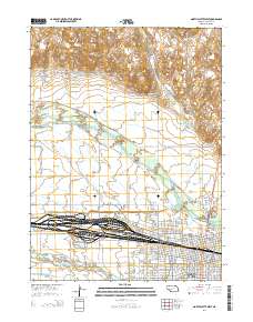 North Platte West 2014 topographic map thumbnail