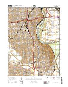 Omaha South 2014 topographic map thumbnail