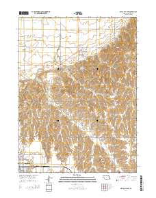 David City East 2014 topographic map thumbnail