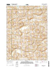Bourquim Hill 2014 topographic map thumbnail