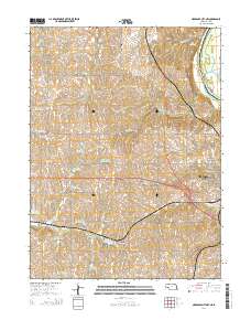 Nebraska City NW 2014 topographic map thumbnail