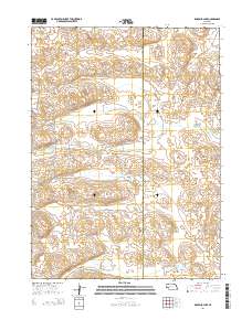 Rosebud Lake 2014 topographic map thumbnail