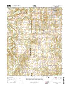 El Dorado Springs South 2015 topographic map thumbnail