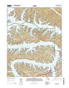 Lake Ozark 2015 topographic map thumbnail
