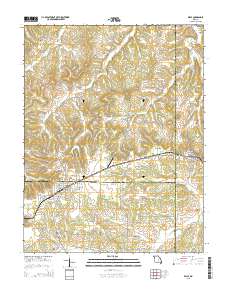 Belle 2015 topographic map thumbnail